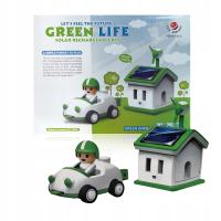 Zabawka solarna samochód i dom zestaw do ładowania