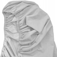 Prześcieradło nieprzemakalne frotte 90x190 ochronne z gumką szary