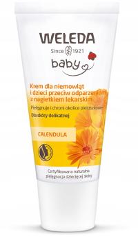 KREM DLA DZIECI WELEDA CALENDULA 30ML PRZECIW ODPARZENIOM Z NAGIETKIEM