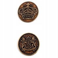 CESARSKA ZŁOTA METALOWA MONETA 1 SZT RPG LARP