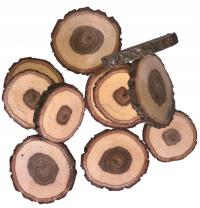 Природные ломтики древесины дуба диски 5-8 см / 30шт