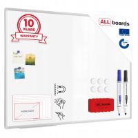 Магнитная белая сухая стираемая доска 120x90 алюминиевая рама халява