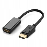 Przejściówka Mobes DisplayPort do HDMI czarna 0,230 m