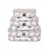 Овечки-декоративные чемоданы 3 шт.