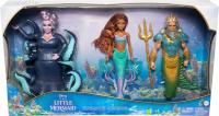 MATTEL Mała Syrenka: Ariel, Król Triton & Ursula Zestaw lalek