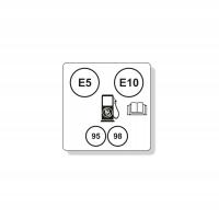 Наклейка обозначение топлива бензин Pb E5 E10 95 98