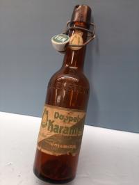 старая немецкая бутылка с пробкой с надписью ALLENSTEIN Olsztyn WBA