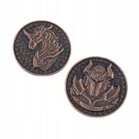 ПРАВИТЕЛИ МЕДНАЯ МЕТАЛЛИЧЕСКАЯ МОНЕТА 1 ШТ LARP RPG