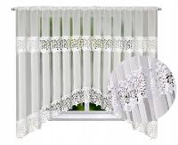 FIRANA GOTOWA WOAL z GIPIURA FIRANKA na TAŚMIE FIRANY do SALONU 400x160 cm