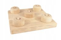 Деревянная накладка для малышей головоломка аутизм