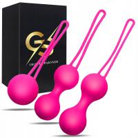 TRENING KEGLA Kulki Gejszy 5 WIBRUJĄCYCH KULECZEK KULKI ORGAZMOWE ZESTAW