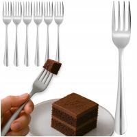 WIDELCZYKI DESEROWE DO CIAST DESERU komplet widelczyków WIDELCZYK zestaw 6x