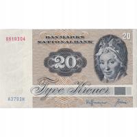 Banknot, Dania, 20 Kroner, 1979-1988, Undated, KM: