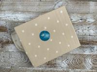 Koc dziecięcy bambusowy GWIAZDY 110x140,beżowy