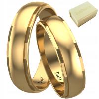 Золотые обручальные кольца алмазное золото 585 5 мм