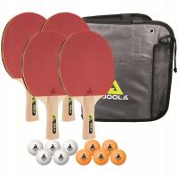 Zestaw tenis stołowy JOOLA FAMILY Ping Pong 4 rakietki Spirit + 10 piłek