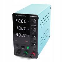 2× ZASILACZ LABORATORYJNY REGULOWANY SERWISOWY TECHREBAL SPS-C605 60V 5A USB