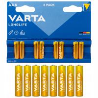 Щелочные батареи VARTA AAA R3 LONGLIFE 8 шт.