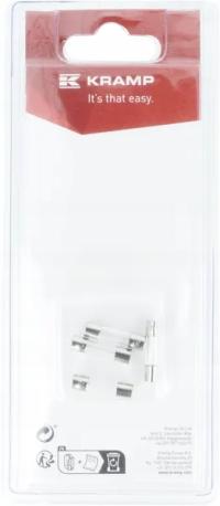 Bezpiecznik 2A x 20mm, szklany (4) Kramp Blister