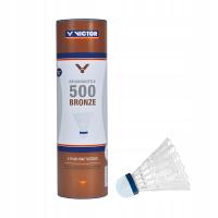 Lotki do badmintona VICTOR Nylonshutle 500 6pcs mid white Medium