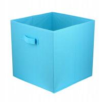Органайзер коробка для хранения текстиль 31x31x31 светло-голубой
