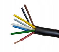Przewód elektryczny Kabel Przyczepy lawety 8 żyłowy 7x0,75+1 12/24V