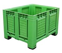 Skrzyniopaleta ażurowa, atest 1200x1000 mm big box champion paletopojemnik