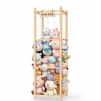 Книжная Полка Для Игрушек, Корзина, Органайзер Для Чучел Животных, Контейнер, Деревянная Подставка, Большая