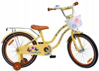 Rower dziecięcy 20 cali TWINKLE GIRLY Fashion CREME + koszyk, bagażnik