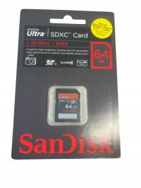 SANDISK 64GB SD SDXC Class 10 ULTRA +48MB/s UHS-1