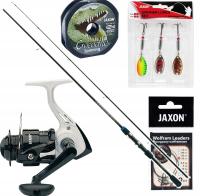 ZESTAW SPINNING NA SZCZUPAKA JAXON TENESA 270 CM WĘDKA + KOŁOWROTEK + AKCE
