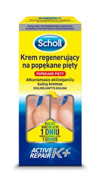 Scholl Active Repair K+ Krem regenerujący na popękane pięty 120 ml