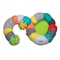 Infantino Poduszka do leżenia i siedzenia dla niemowląt z zabawkami