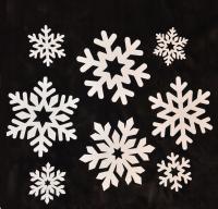 Zima śnieżynki ozdoba dekoracja okno tablica szkoła