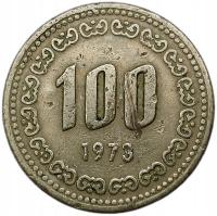 KOREA 100 WON 1973 STARSZY TYP 5F1