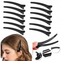 Черные заколки для волос набор 12 шт 7,5 см заколки туканы для роликов