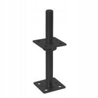 Podstawa słupa regulowana gwintowana M20 100x250x3