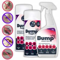 BUMP INSEKTEN Spray + 2x FOGGER Bomba Środek na pluskwy karaluchy rybiki