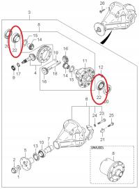 ŁOŻYSKO MOSTU KOSZA KIA K2700 SORENTO 0011827350