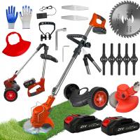 Podkaszarka Akumulatorowa Kosa Wykaszarka Na Kolach Do Trawy Tarcza 2xaku