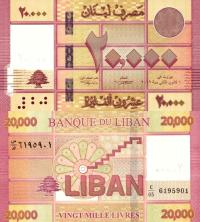 # LIBAN - 20000 LIVRES - 2019 - P-93c - UNC