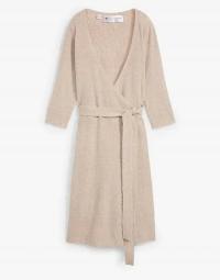 Bonprix sukienka ciążowa midi rękaw 3/4 beżowy