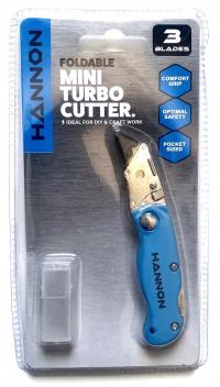 Nóż mini uniwersalny składany TURBO + 3 ostrza