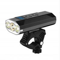 WYDAJNA LAMPA ROWEROWA LED Z BATERIĄ 6000 MAH O DUŻYM ZASIĘGU OŚWIETLENIA