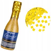 Tuba Strzelająca Złotym Konfetti Szampan Złota 20.5cm Impreza Sylwester