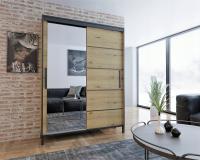 ШКАФ РАЗДВИЖНОЙ ГАРДЕРОБ БРАГА ЛОФТ ' 120СМ РЕМЕСЛЕННИК