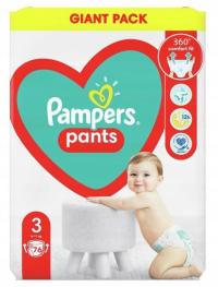 PAMPERS PANTS 3 PIELUCHOMAJTKI 76 SZT GIANT PACK