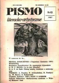 PISMO 11-12 1987 NABOKOV ZAMIATIN ZOSZCZENKO