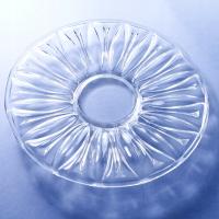 lata 50/60-te PIĘKNA SZKLANA CZYSTA PATERA TALERZ NA CIASTO