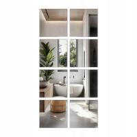 Zestaw Luster Ściennych Do Przyklejenia 30x30 cm 8 szt. z taśmą montażową